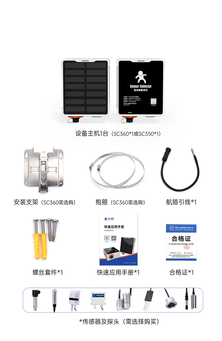 SC數(shù)采儀的發(fā)貨清單